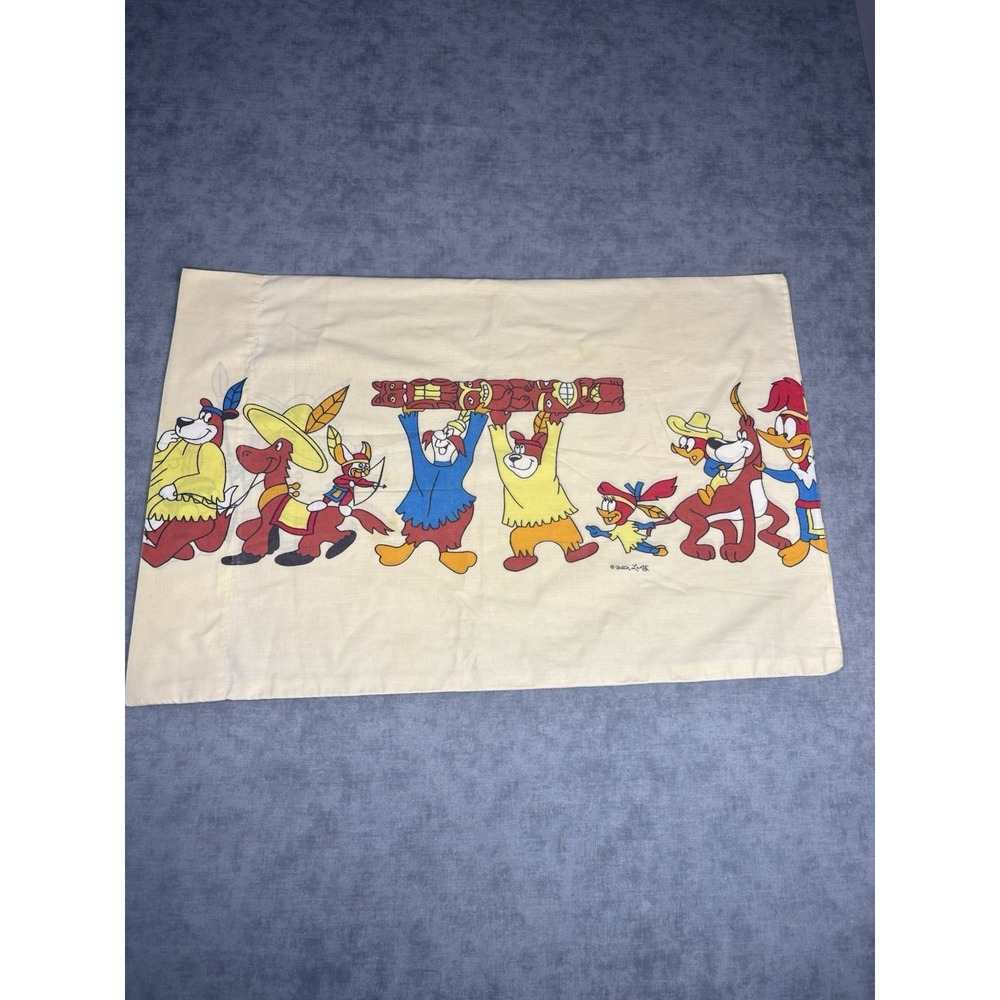 Vintage Dan River Walter Lantz Woody Woodpecker Pillowcase Chantrel 30x20